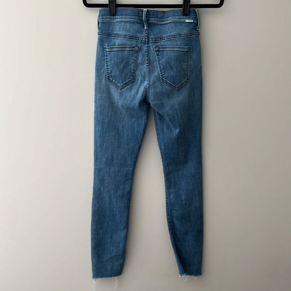 Mother Denim Stunner Zip Ankle Step Fray Jeans Size 24 EUC - Picture 5 of 9